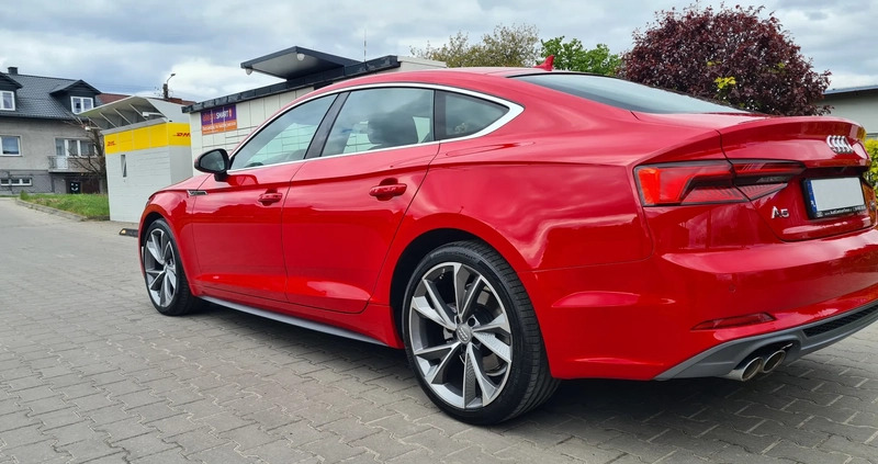 Audi A5 cena 133500 przebieg: 69000, rok produkcji 2017 z Lipno małe 596